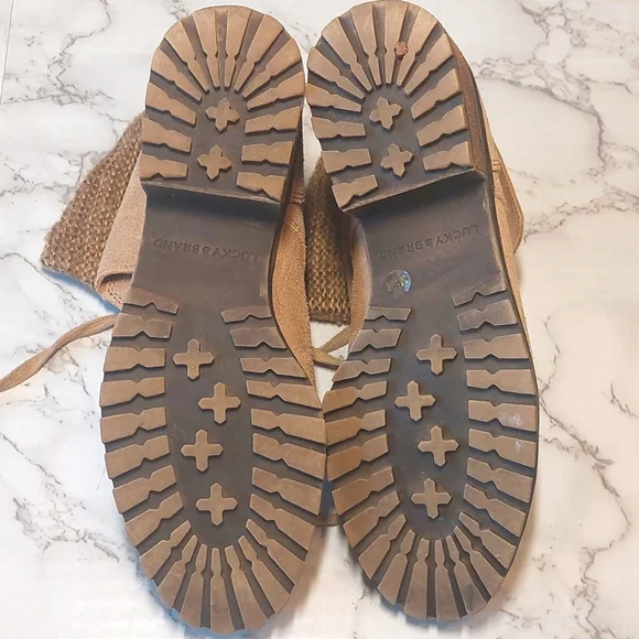 Lucky Brand tan suede booties, size 6 - Picture 6 of 9